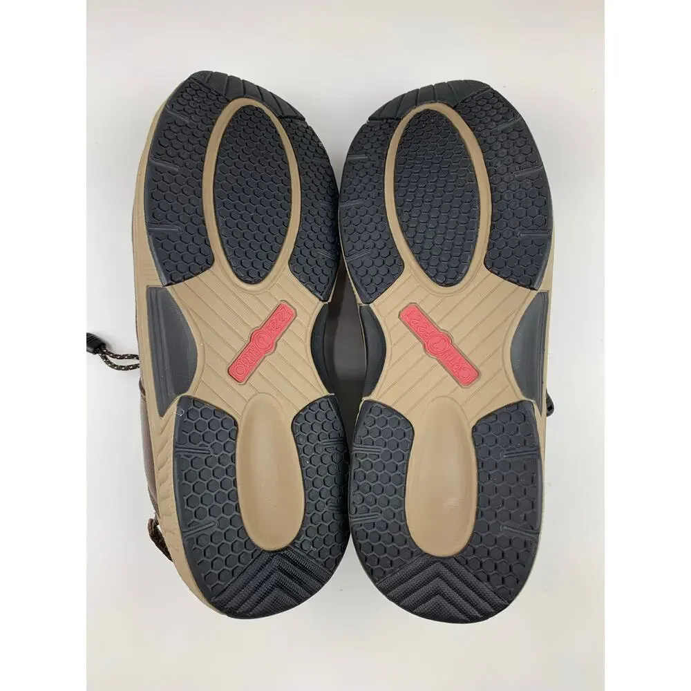 Orthofeet Sandals Fisherman Closed Toe Brown Leather Comfort 593 Mens 12 4E Wide